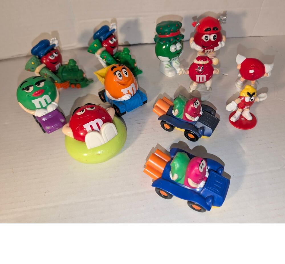 Lot Vintage 1980 - 90's M&M Toys Mars Collectible Burger King